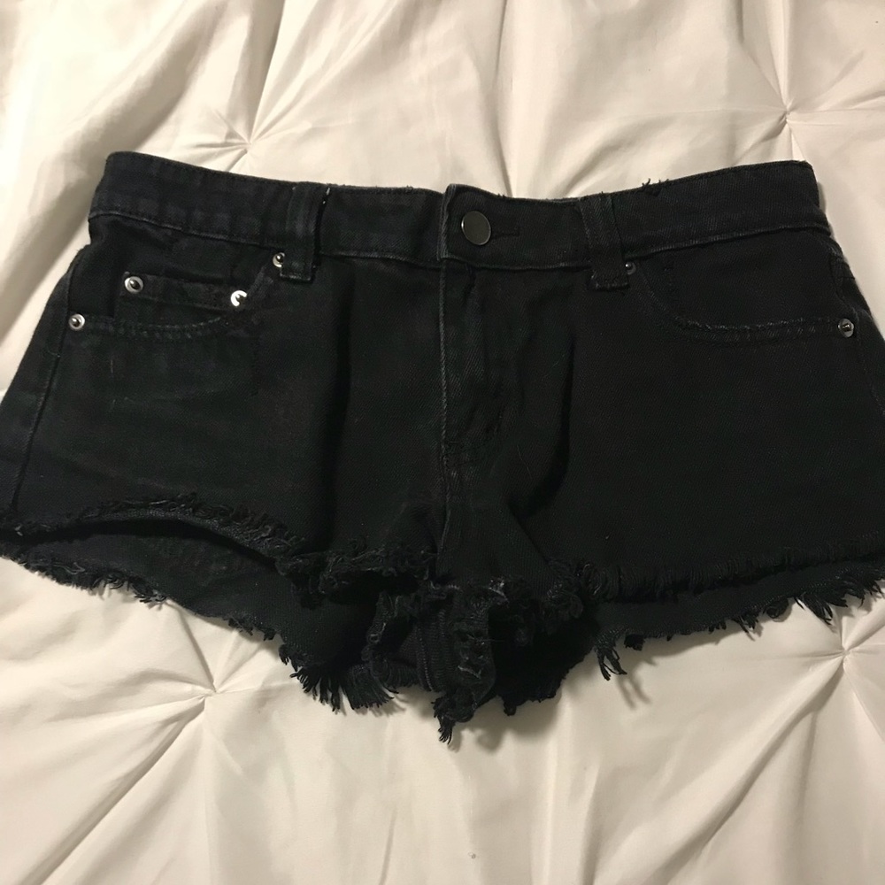 Forever 21 Black Jean Shorts